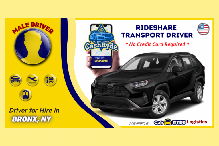 bronx ny rideshare driver with 2019 black toyota rav 4 768x512