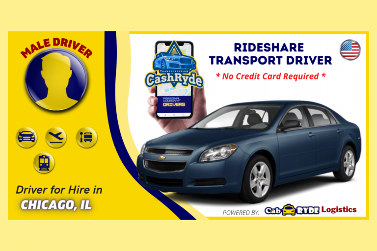 chicago il rideshare driver with 2009 blue chevrolet malibu 768x512