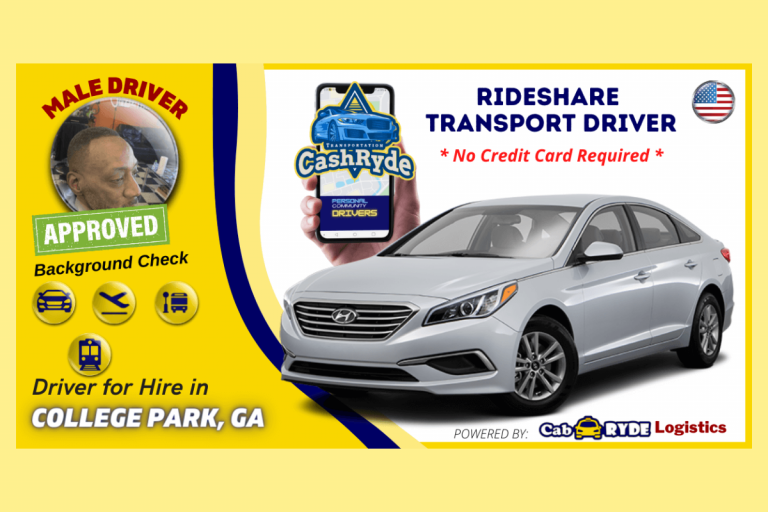 college park ga rideshare driver with silver 2016 hyundai sonata for cash rides 1 768x512