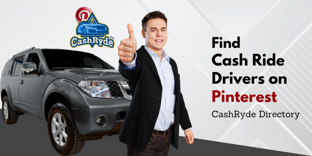 Find Cash Ride Drivers on Pinterest Social Media Platform.
