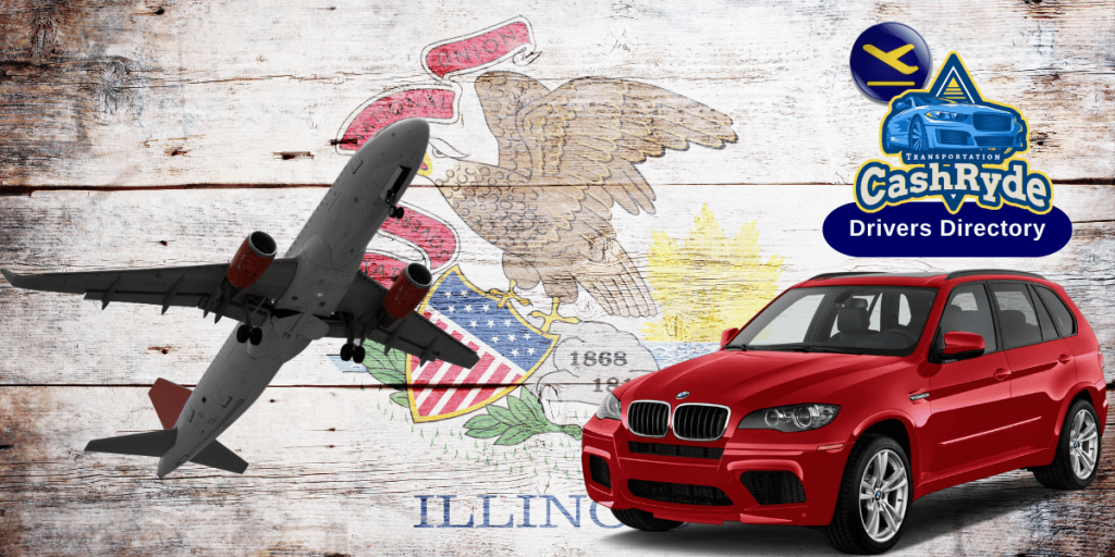 Find Cash Ride Drivers to Airports in Illinois