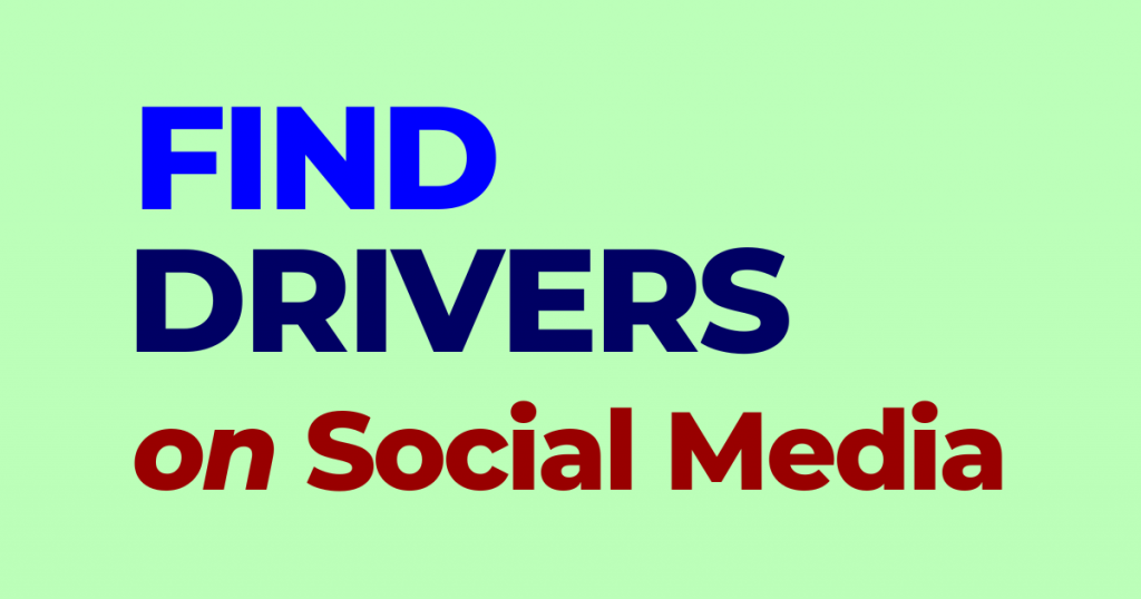 Find Cash Ride Drivers on Social Media.