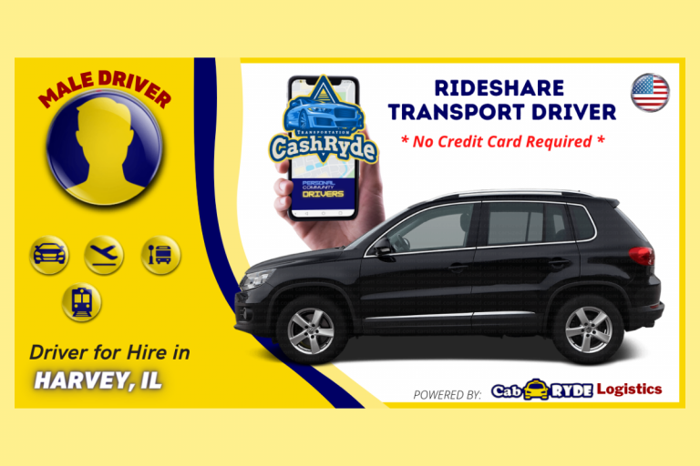 harvey il rideshare driver with 2009 black volkswagen tiguan 768x512