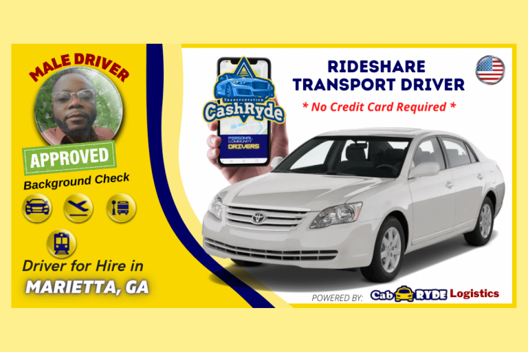 marietta ga rideshare driver with white 2008 toyota avalon for cash rides 1 768x512