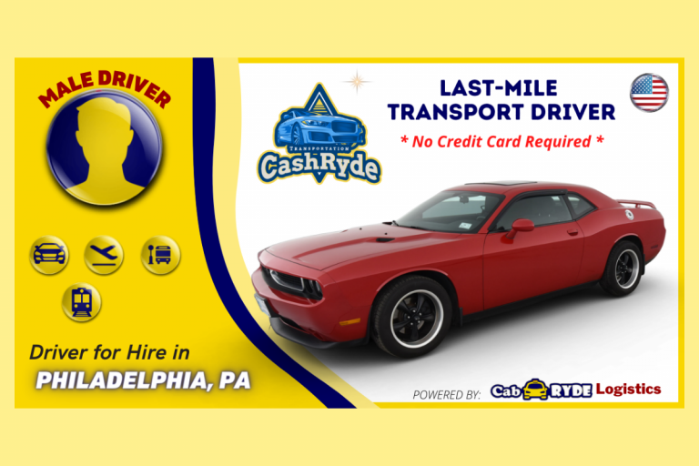 philadelphia pa last mile driver with 2012 dodge challenger 768x512