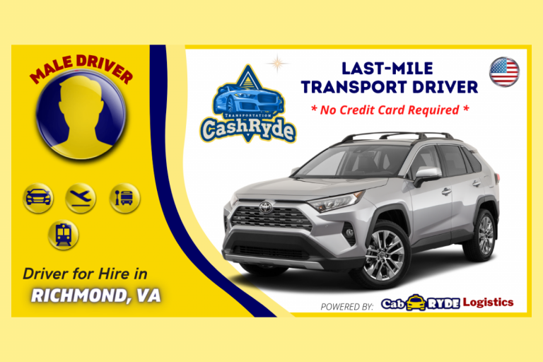 richmond va last mile driver with 2022 toyota rav4 768x512