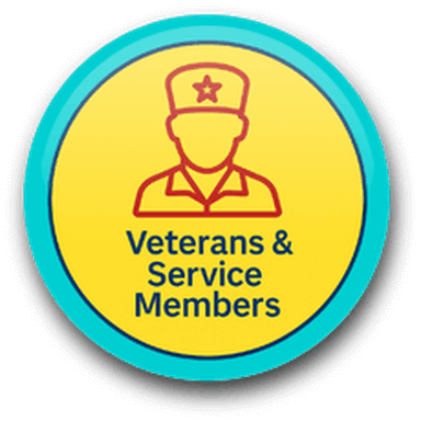 Veterans & Service Members badge