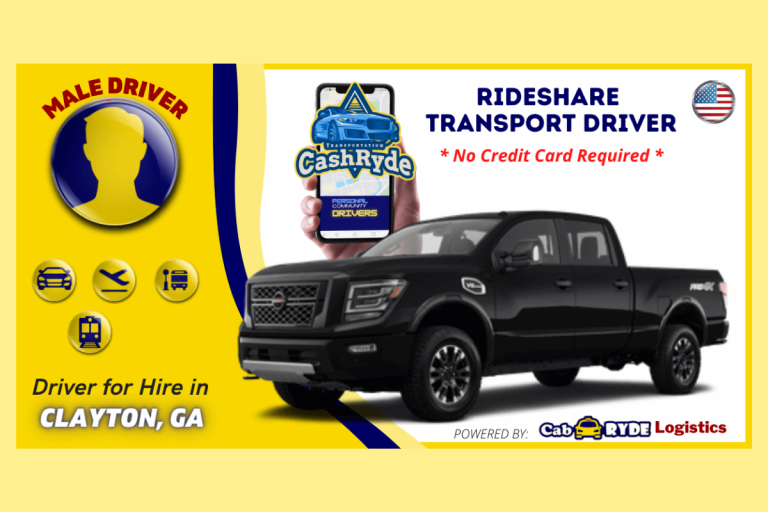 clayton ga rideshare driver with black 2020 nissan titan for cash rides 1 768x512