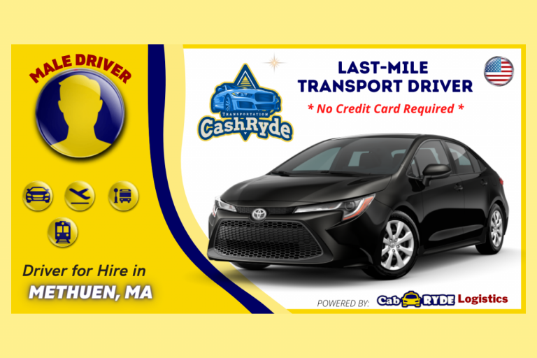 methuen ma rideshare driver with 2021 black toyota corolla 768x512